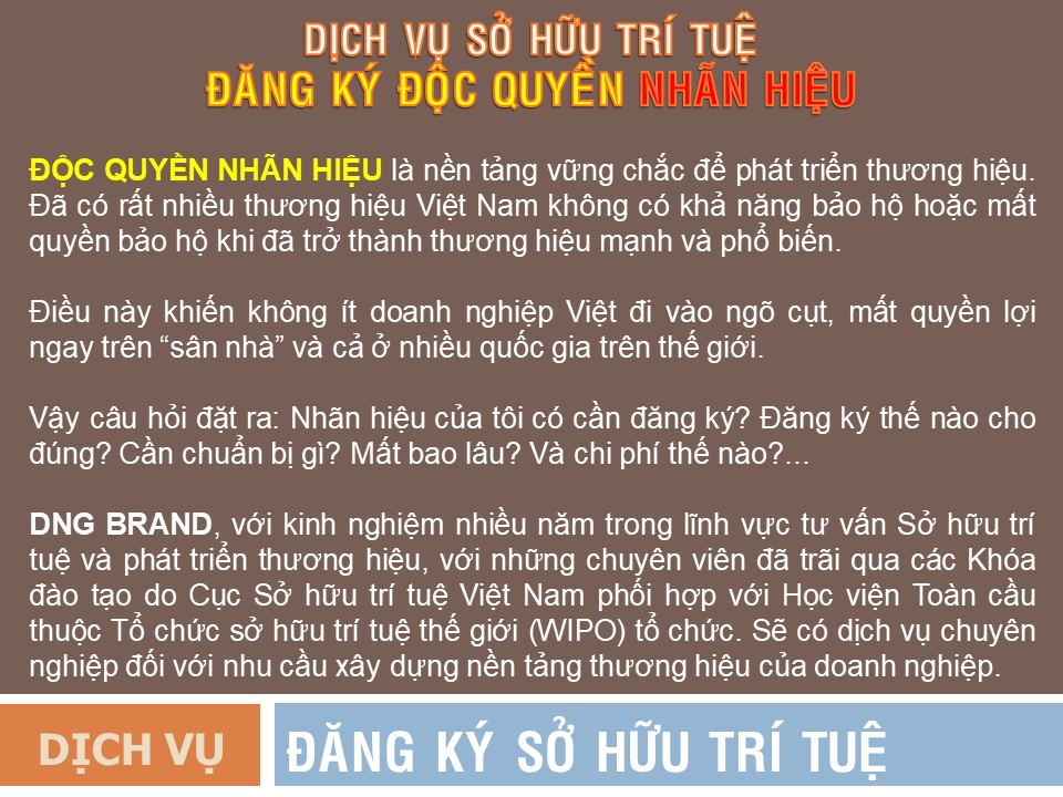 DỊCH VỤ ĐĂNG KÝ BẢO HỘ NHÃN HIỆU LOGO ĐỘC QUYỀN TẠI ĐÀ NẴNG